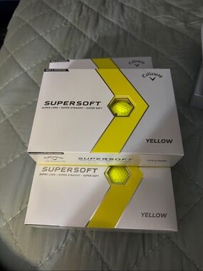 Callaway Supersoft Golf Balls - Yellow Boxes 60 golf balls